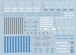 D21 PG Unicorn Gundam (Blue) Perfectibility & Divine Expansion Set Decal Sheet -Model handmade 06 60 D21UnicornGundamPerfectibilityBLUE 4