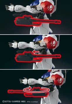 #01 Gundam Barbatos Lupus "Gundam IBO", Bandai IBO Full Mechanics 1/100 -Model handmade 100gundam barbatoslupus 05