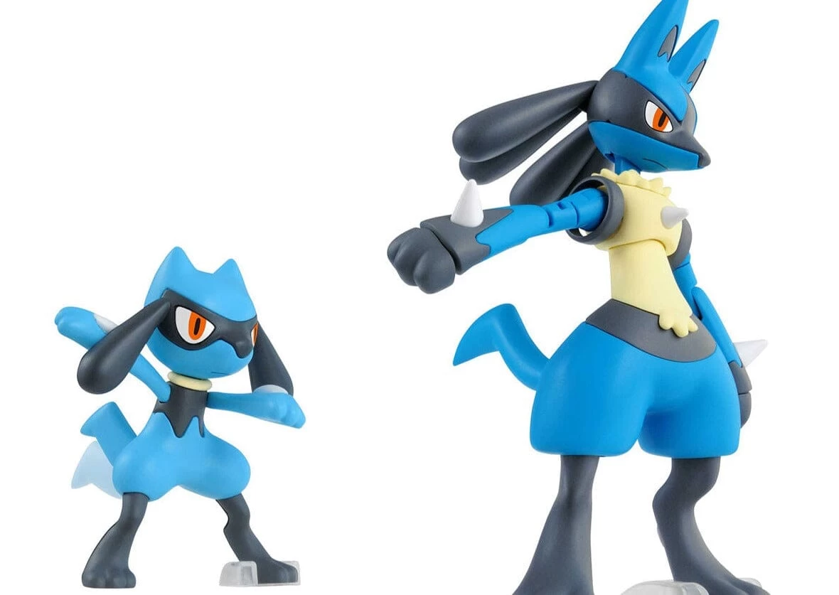 Bandai Pokemon Plamo Collection #44 Riolu & Lucario Model Kit 1 Bandai Pokemon Plamo Collection #44 Riolu & Lucario Model Kit