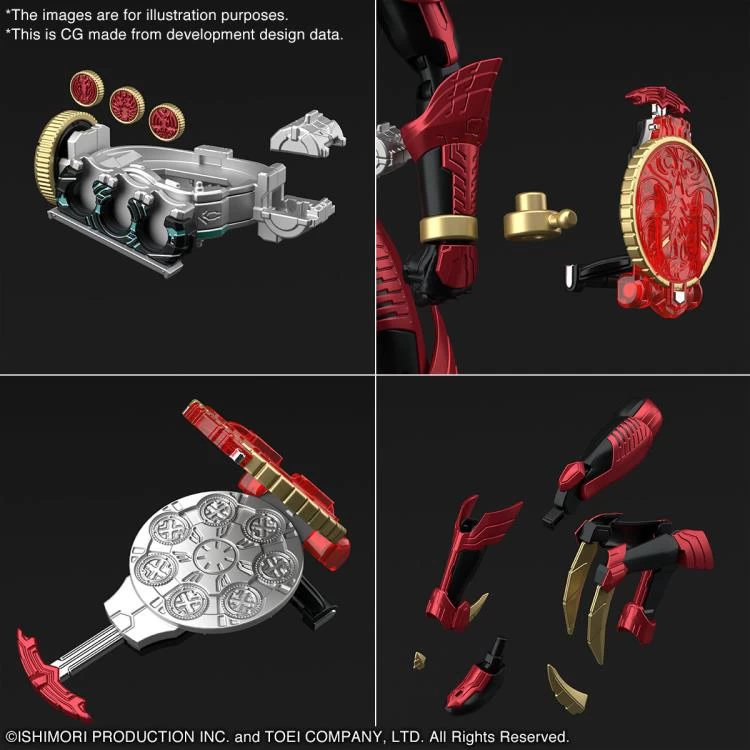 Bandai Kamen Rider OOO Figure-rise Standard Kamen Rider OOO (Tajadoru Combo) Model Kit 8 Bandai Kamen Rider OOO Figure-rise Standard Kamen Rider OOO (Tajadoru Combo) Model Kit - Image 8
