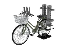TomyTec Little Armory 1/12 LM007 Commuting Bicycle Defense School Olive Drab
