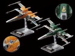 Bandai Star Wars Poe's X-Wing & X-Wing Fighter (The Rise Of Skywalker) 1/144 Scale Model Kit Set