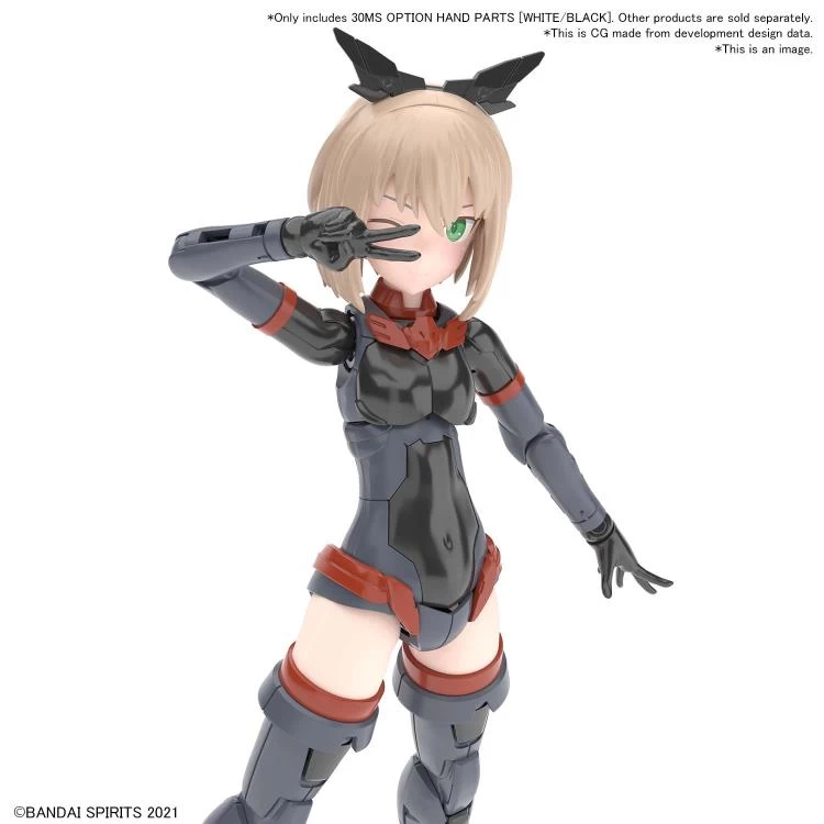 Bandai 30 Minutes Sisters Option Hand Parts (Black & White) Accessory Pack 4 Bandai 30 Minutes Sisters Option Hand Parts (Black & White) Accessory Pack - Image 4