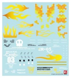 Space POD CRAB03 ER05 Red Space Construction/Industrial Mobile Model Kit -Model handmade ER05