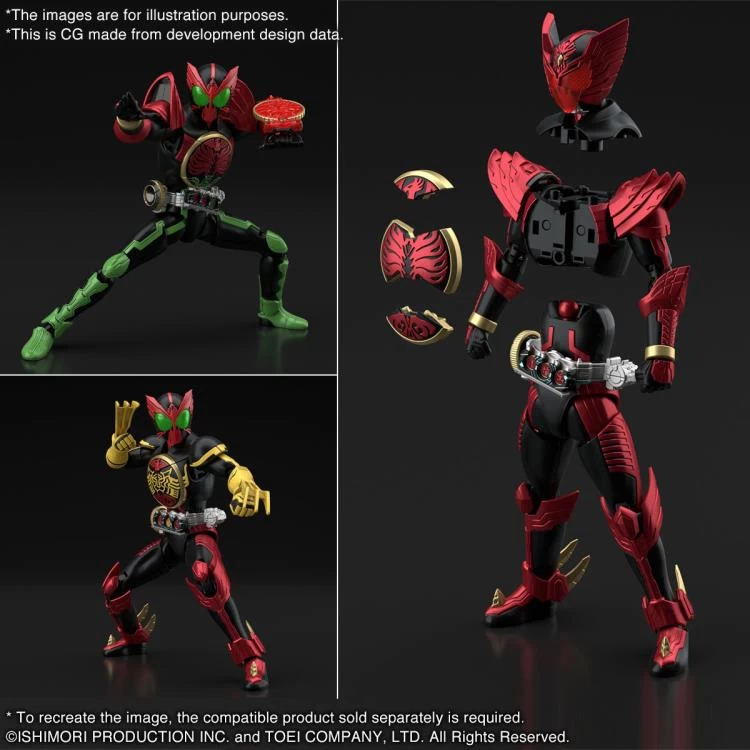 Bandai Kamen Rider OOO Figure-rise Standard Kamen Rider OOO (Tajadoru Combo) Model Kit 9 Bandai Kamen Rider OOO Figure-rise Standard Kamen Rider OOO (Tajadoru Combo) Model Kit - Image 9