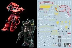 C60 HGUC Revive Zaku II Char's & Real Type Decal Sheet
