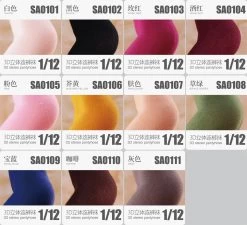 HASUKI 1/12 Female Seamless Long Hosiery And Mesh Socking Fit 6" Phicen Figure