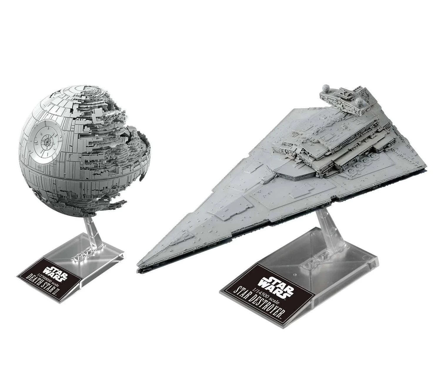 Death Star II 1/2,700,000 & Star Destroyer 1/14,500 "Star Wars", Bandai Star Wars Plastic Model 2 Death Star II 1/2,700,000 & Star Destroyer 1/14,500 "Star Wars", Bandai Star Wars Plastic Model - Image 2